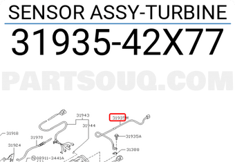 Nissan 3193542X77 SENSOR ASSY-TURBINE