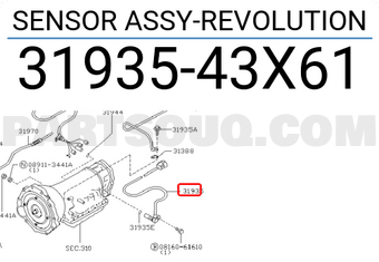 Nissan 3193543X61 SENSOR ASSY-REVOLUTION