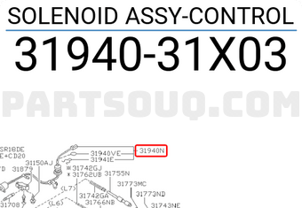 Nissan 3194031X03 SOLENOID ASSY-CONTROL