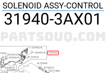 Nissan 319403AX01 SOLENOID ASSY-CONTROL