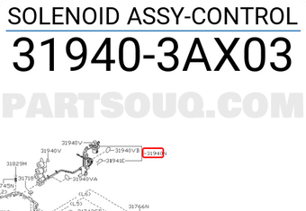 Nissan 319403AX03 SOLENOID ASSY-CONTROL