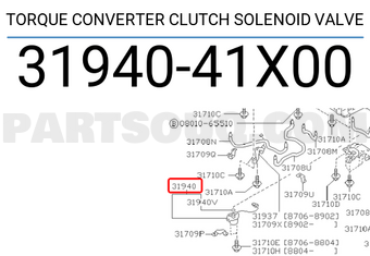 Nissan 3194041X00 TORQUE CONVERTER CLUTCH SOLENOID VALVE