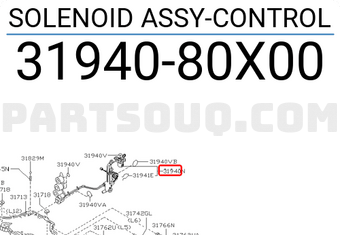 Nissan 3194080X00 SOLENOID ASSY-CONTROL