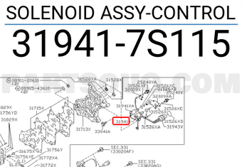 Nissan 319417S115 SOLENOID ASSY-CONTROL