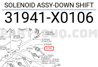 Nissan 31941X0106 SOLENOID ASSY-DOWN SHIFT
