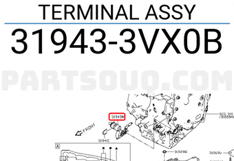 Nissan 319433VX0B TERMINAL ASSY