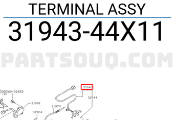 Nissan 3194344X11 TERMINAL ASSY