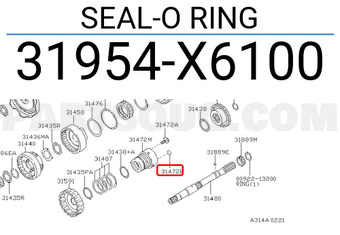 Nissan 31954X6100 SEAL-O RING