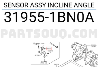 Nissan 319551BN0A SENSOR ASSY INCLINE ANGLE
