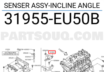 Nissan 31955EU50B SENSER ASSY-INCLINE ANGLE