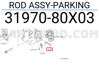 Nissan 3197080X03 ROD ASSY-PARKING