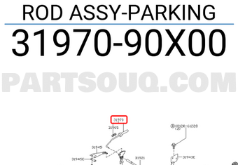 Nissan 3197090X00 ROD ASSY-PARKING