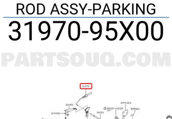 Nissan 3197095X00 ROD ASSY-PARKING