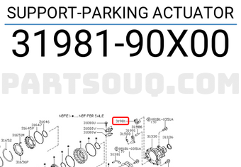 Nissan 3198190X00 SUPPORT-PARKING ACTUATOR