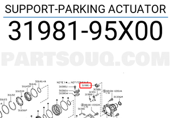 Nissan 3198195X00 SUPPORT-PARKING ACTUATOR