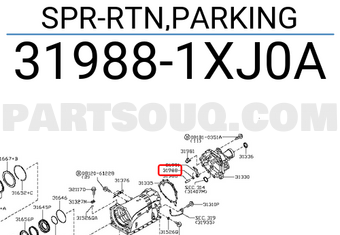 Nissan 319881XJ0A SPR-RTN,PARKING