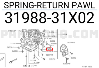 Nissan 3198831X02 SPRING-RETURN PAWL