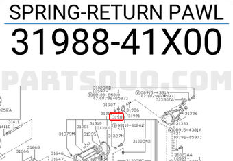 Nissan 3198841X00 SPRING-RETURN PAWL