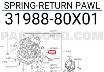 Nissan 3198880X01 SPRING-RETURN PAWL