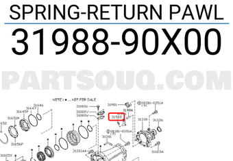Nissan 3198890X00 SPRING-RETURN PAWL