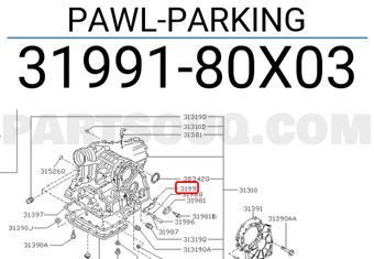 Nissan 3199180X03 PAWL-PARKING