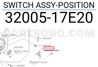 Nissan 3200517E20 SWITCH ASSY-POSITION