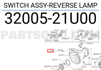 Nissan 3200521U00 SWITCH ASSY-REVERSE LAMP