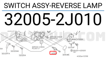 Nissan 320052J010 SWITCH ASSY-REVERSE LAMP