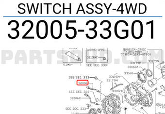 Nissan 3200533G01 SWITCH ASSY-4WD