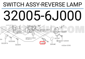 Nissan 320056J000 SWITCH ASSY-REVERSE LAMP