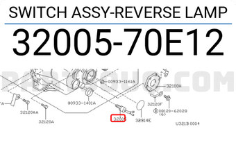 Nissan 3200570E12 SWITCH ASSY-REVERSE LAMP