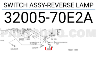 Nissan 3200570E2A SWITCH ASSY-REVERSE LAMP