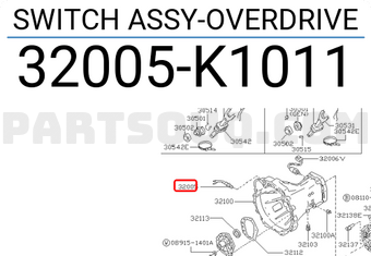 Nissan 32005K1011 SWITCH ASSY-OVERDRIVE