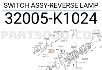 Nissan 32005K1024 SWITCH ASSY-REVERSE LAMP