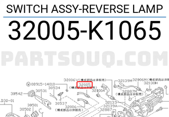 Nissan 32005K1065 SWITCH ASSY-REVERSE LAMP