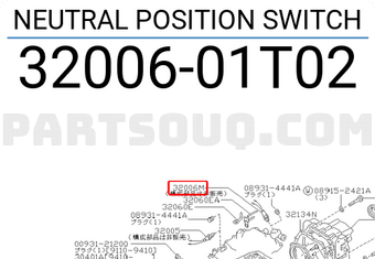 Nissan 3200601T02 NEUTRAL POSITION SWITCH