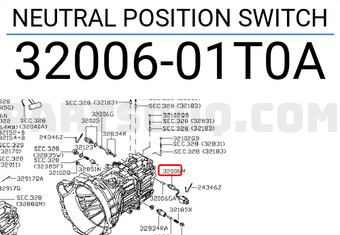 Nissan 3200601T0A NEUTRAL POSITION SWITCH