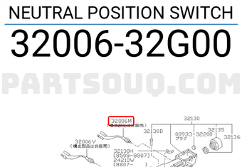 Nissan 3200632G00 NEUTRAL POSITION SWITCH