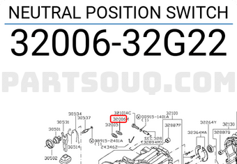 Nissan 3200632G22 NEUTRAL POSITION SWITCH