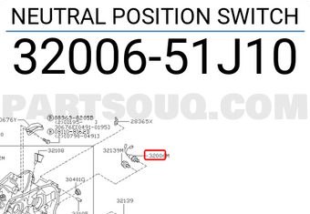 Nissan 3200651J10 NEUTRAL POSITION SWITCH
