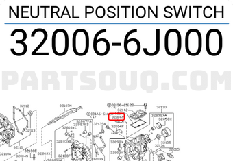 Nissan 320066J000 NEUTRAL POSITION SWITCH