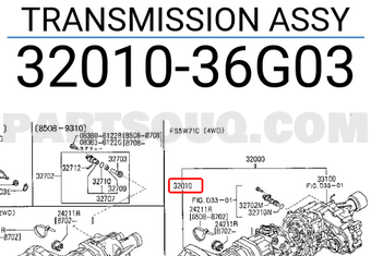 Nissan 3201036G03 TRANSMISSION ASSY