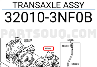 Nissan 320103NF0B TRANSAXLE ASSY