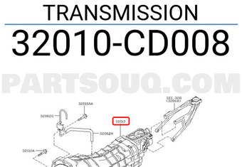 Nissan 32010CD008 TRANSMISSION