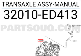 Nissan 32010ED413 TRANSAXLE ASSY-MANUAL