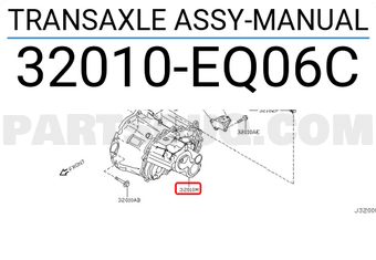 Nissan 32010EQ06C TRANSAXLE ASSY-MANUAL