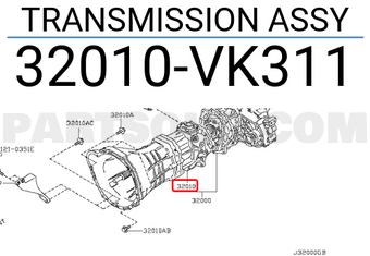 Nissan 32010VK311 TRANSMISSION ASSY
