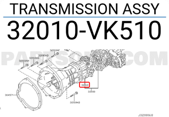 Nissan 32010VK510 TRANSMISSION ASSY