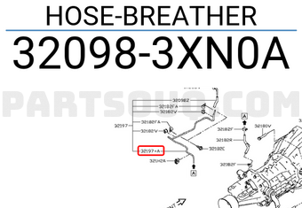 Nissan 320983XN0A HOSE-BREATHER