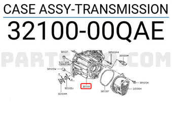 Nissan 3210000QAE CASE ASSY-TRANSMISSION